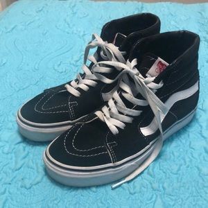 Vans Sk8-Hi black and white shoes